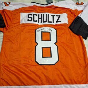 Dave Schultz Autographed Custom Philadelphia Flyers Jersey JSA COA